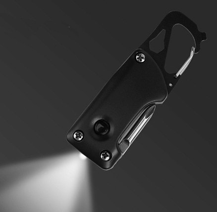 Брелок-карабин/мультитул Tools Module, Черный-2