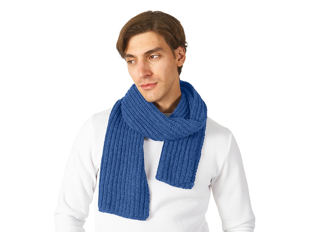 Шарф Nordend, крупный риб, классический синий-1