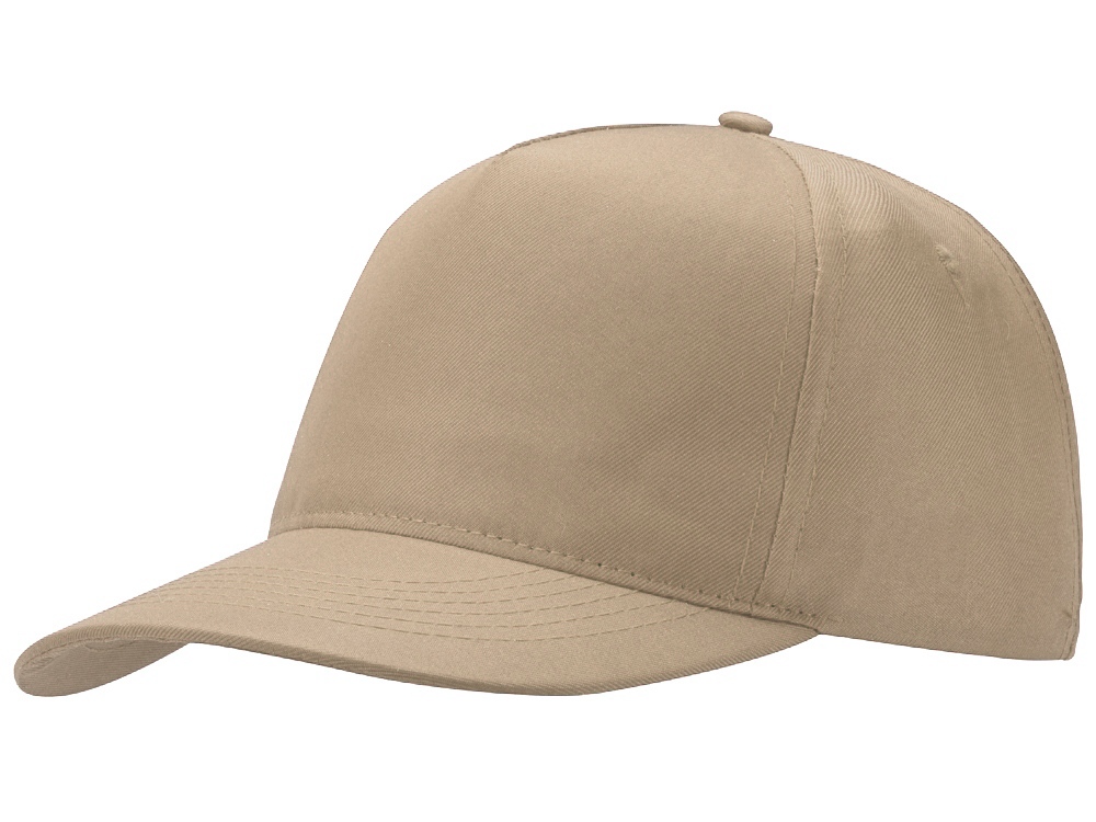 Бейсболка Poly 5-ти панельная 120 гр, песочный-3