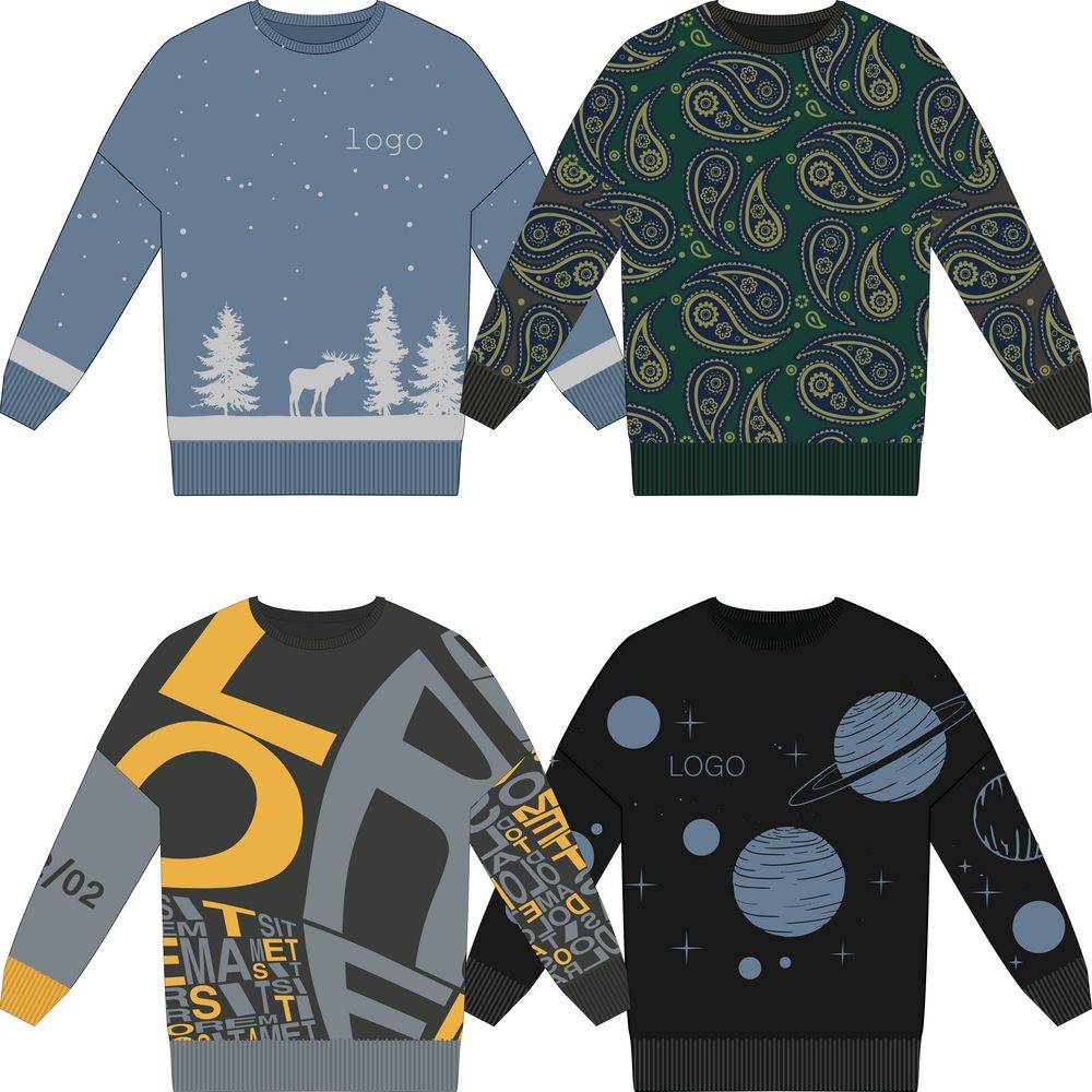 Свитер оверсайз на заказ Tricksy Net, полушерсть-0