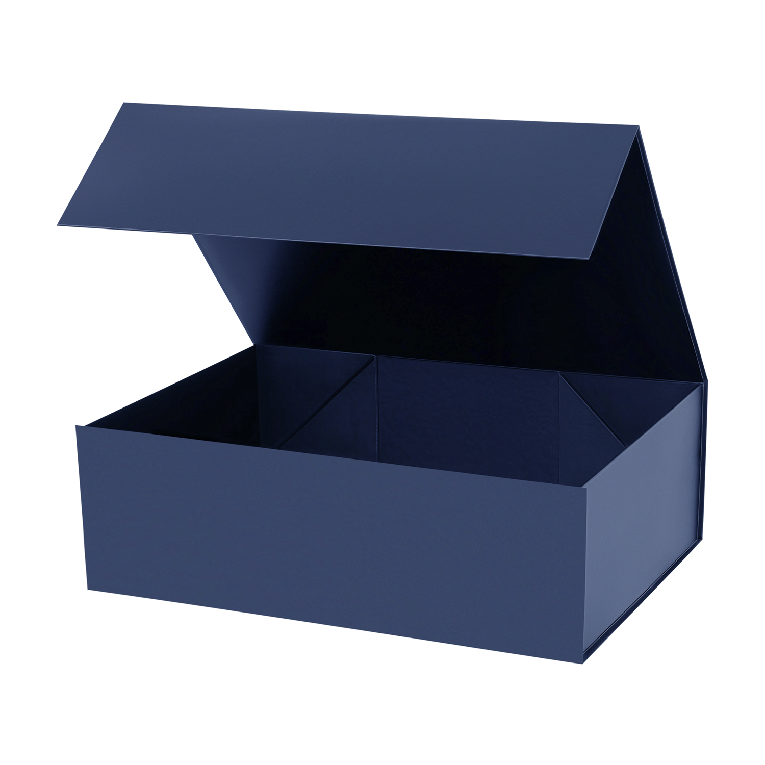 Подарочная коробка-трансформер средняя, синяя-0