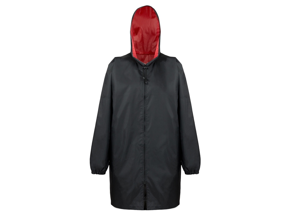 Дождевик Bi-color унисекс, красный/черный-0