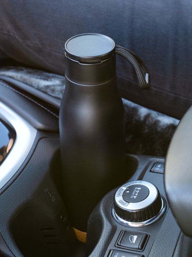 Термобутылка Steady, черная-5