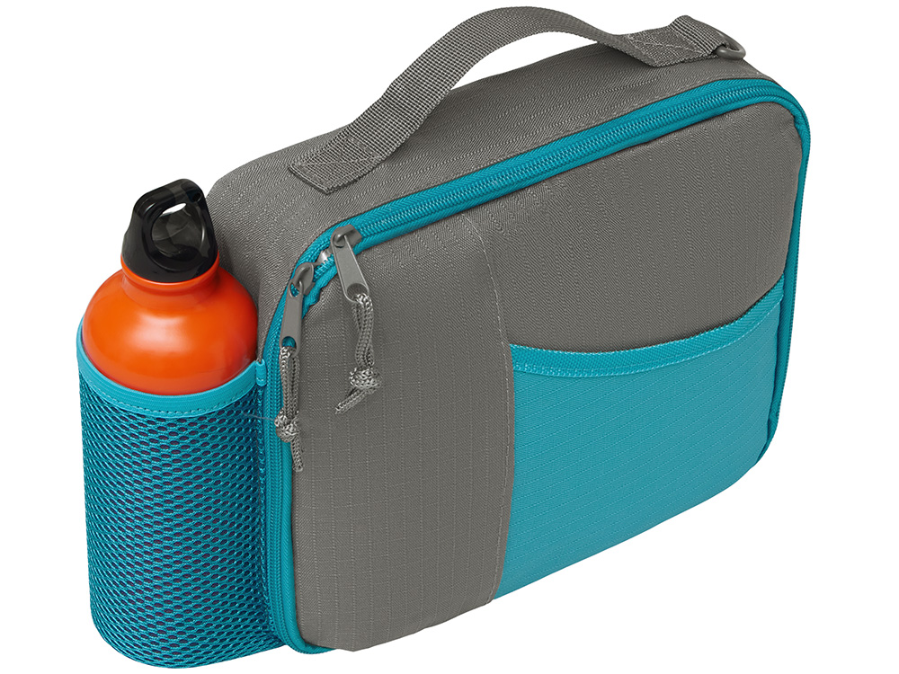 Изотермическая сумка-холодильник Breeze New для ланч-бокса, серый/голубой-3