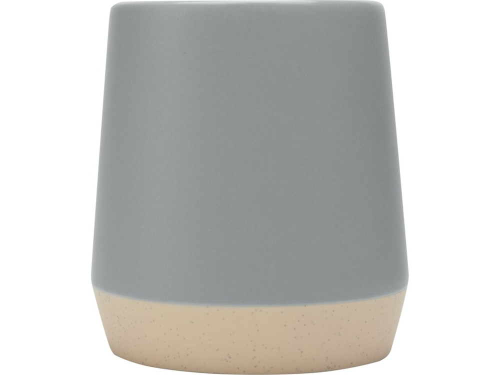 Dolce керамическая кружка объемом 300 мл с матовой отделкой, серый-1