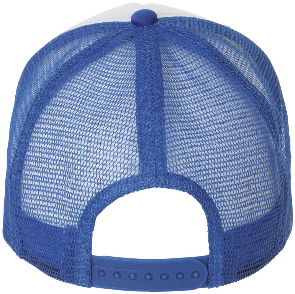 Бейсболка Bubble, синяя с белым-1