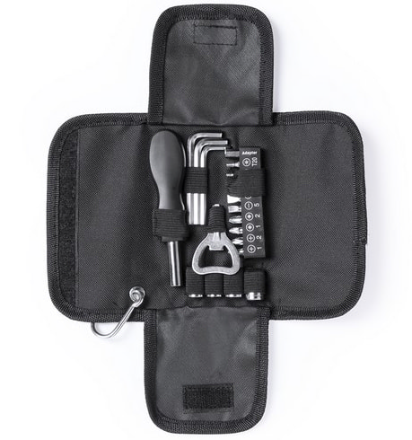 Набор инструментов CONGUS из 19 аксессуаров в чехле, сталь, черный-0