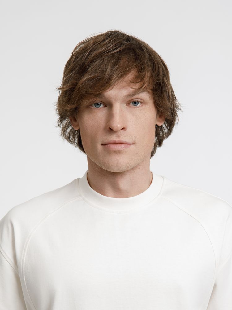 Футболка оверсайз унисекс Sideline, молочно-белая-3