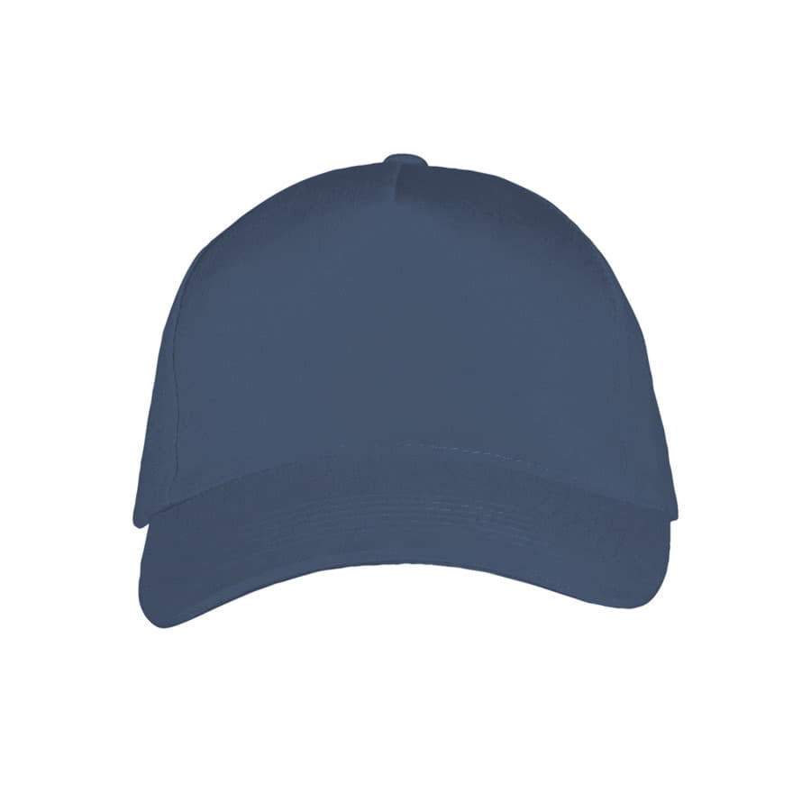 Бейсболка LONG BEACH, 5 клиньев, металлическая застежка, темно-синий, серый-2