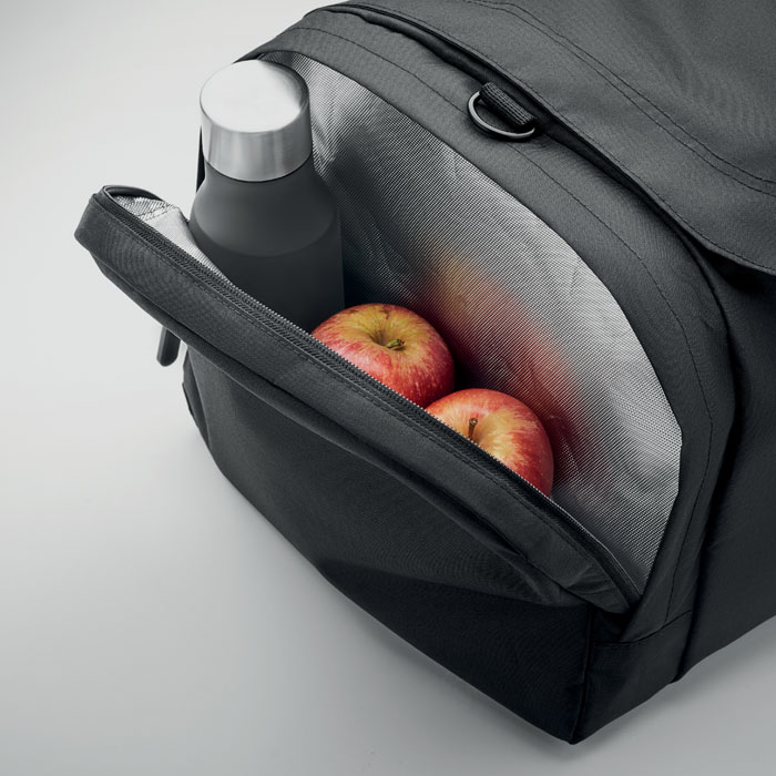 Сумка спортивная из 300D RPET, черный-6