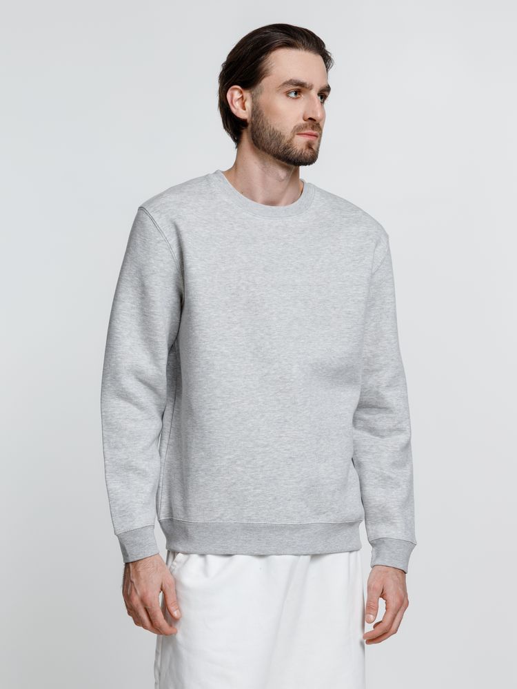 Свитшот унисекс Delta, серый меланж-4