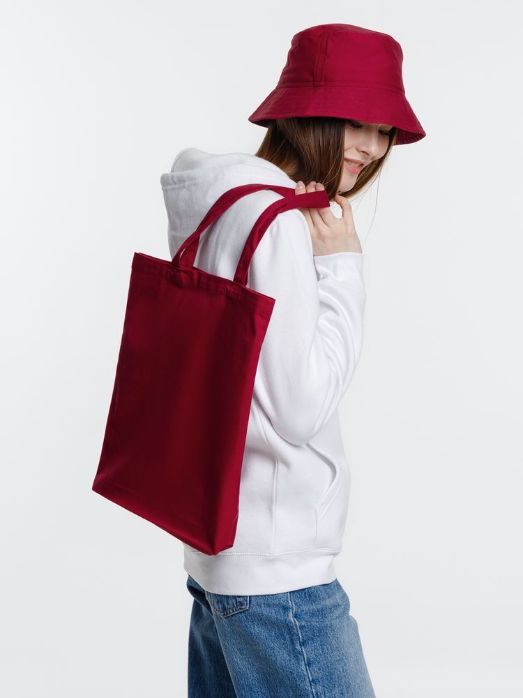 Холщовая сумка Avoska, бордовая-5