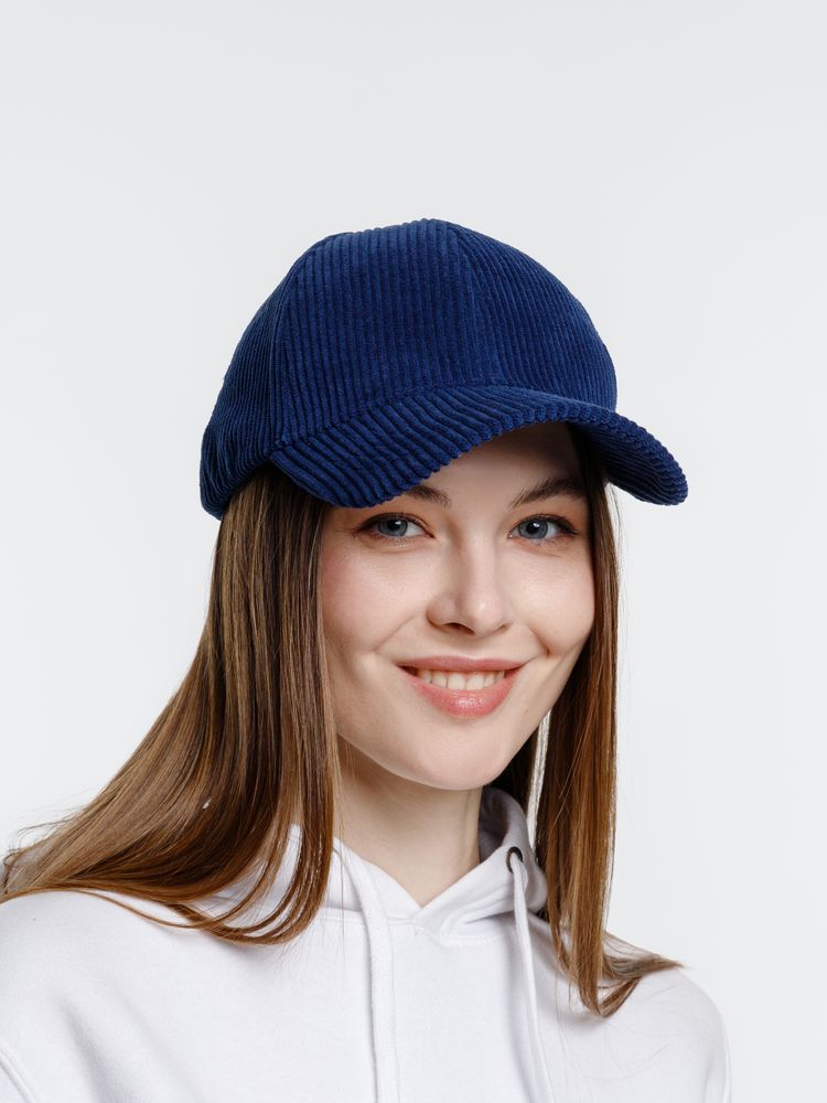 Бейсболка Soft Core, темно-синяя-4