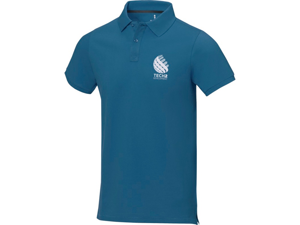 Calgary мужская футболка-поло с коротким рукавом, tech blue-5