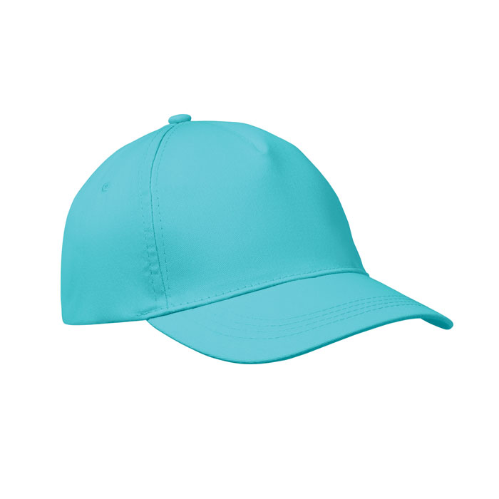 5 panel baseball cap, бирюзовый-0