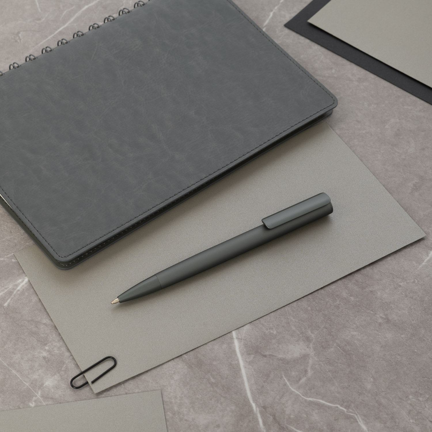 Шариковая ручка Aspen, серая-4