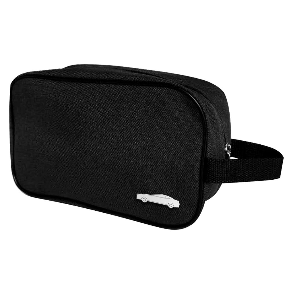 Несессер Колумб с шильдом - машина, чёрный/шильд машина (серебро)-0