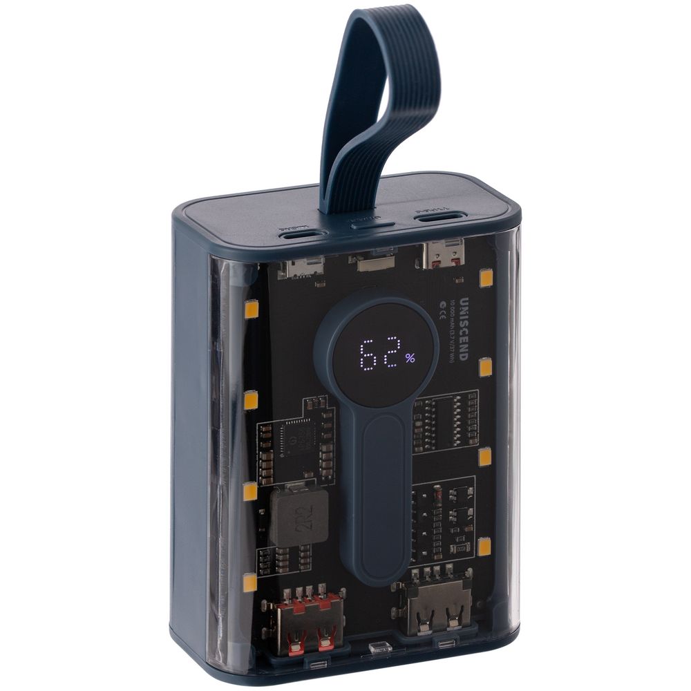 Аккумулятор с быстрой зарядкой Trellis Quick 10000 мАч, синий-1