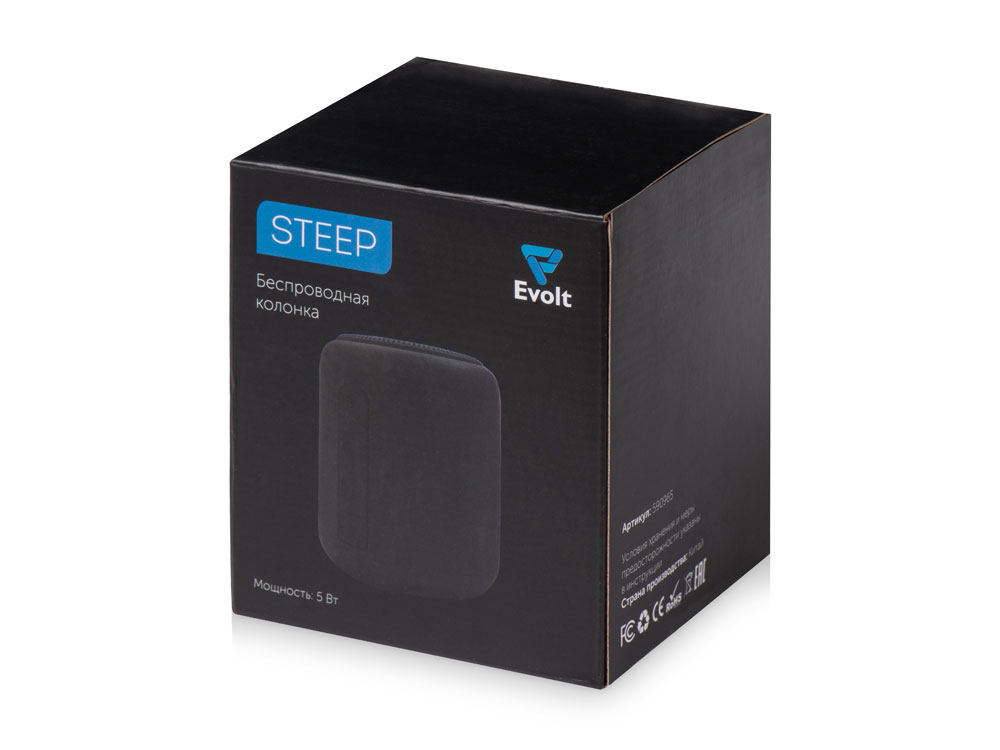 Портативная колонка TWS Steep, черный-9