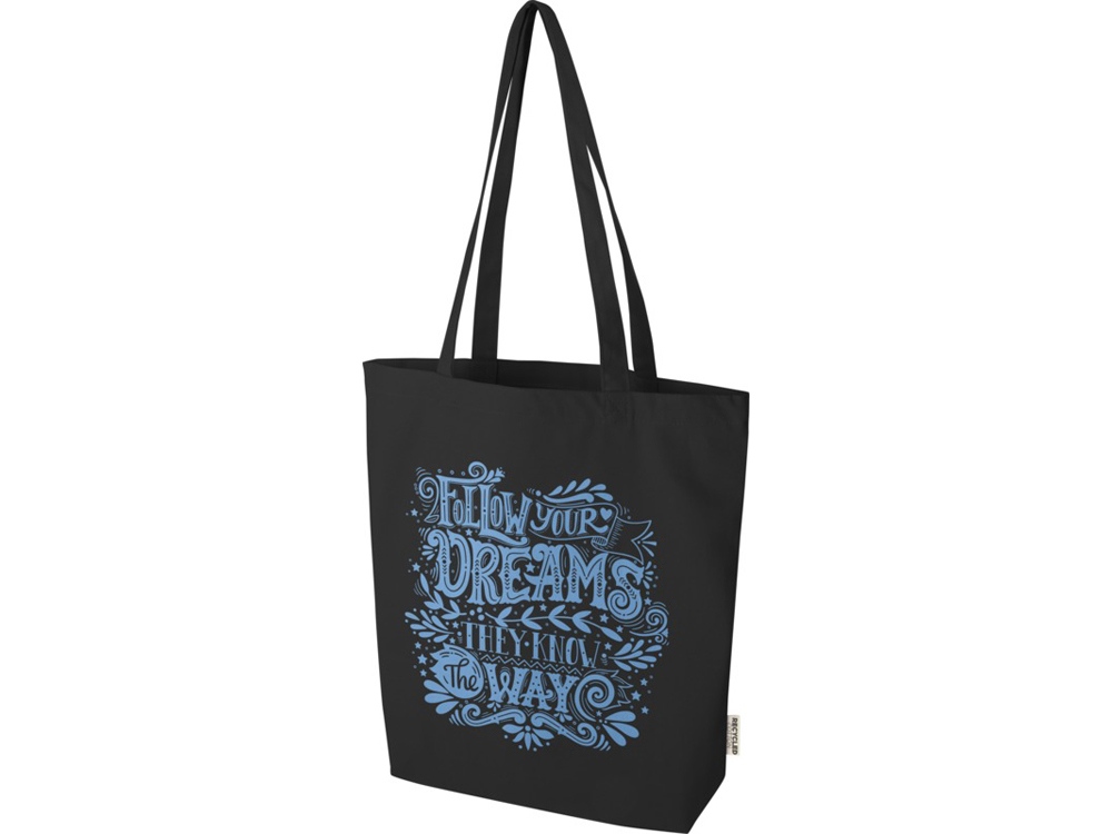 Florida эко-сумка плотностью 270 г/м² - сплошной черный-5