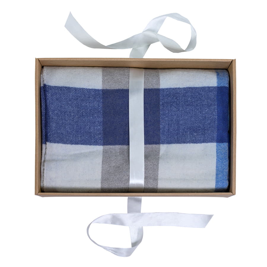 Плед  "ALPACA", синий-1