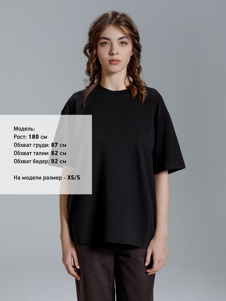 Футболка оверсайз Kangas, черная-4