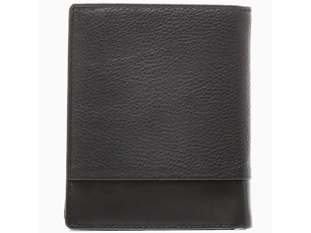 Портмоне BUGATTI Atlanta, чёрное, натуральная воловья кожа, 10,5х2х12,5 см-8