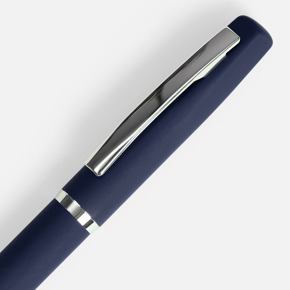 Ручка шариковая Bolt Soft Touch, синяя-3