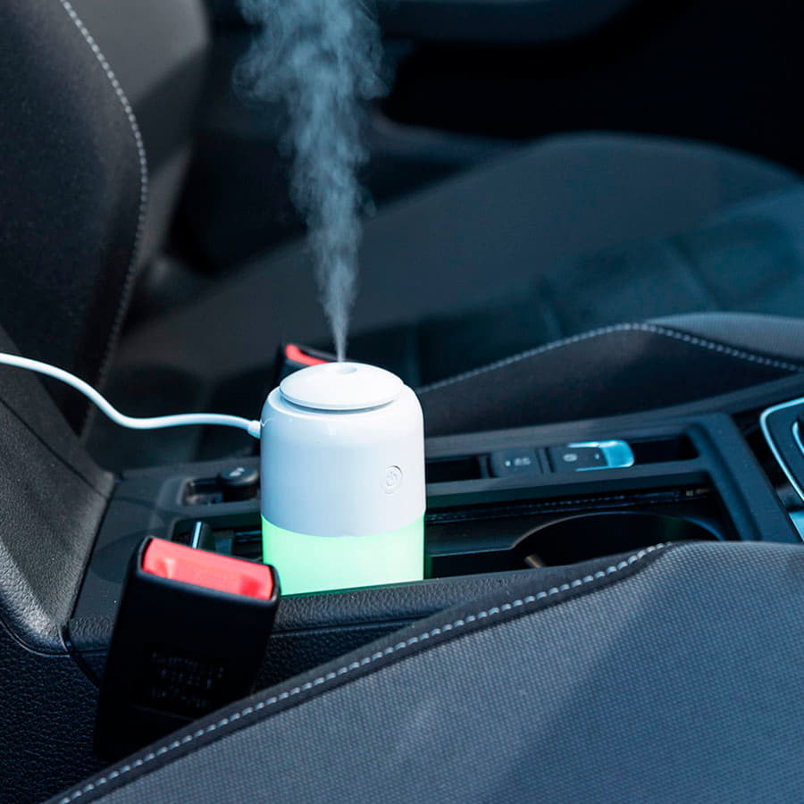 Увлажнитель воздуха TRUDY с LED подсветкой, емкость 200 мл, материал пластик, цвет белый, белый-11