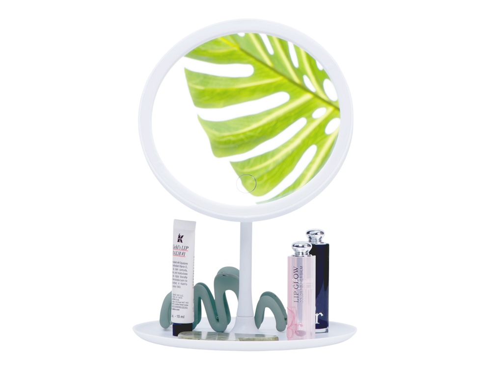 Косметическое зеркало с LED-подсветкой Beautific, белый-1