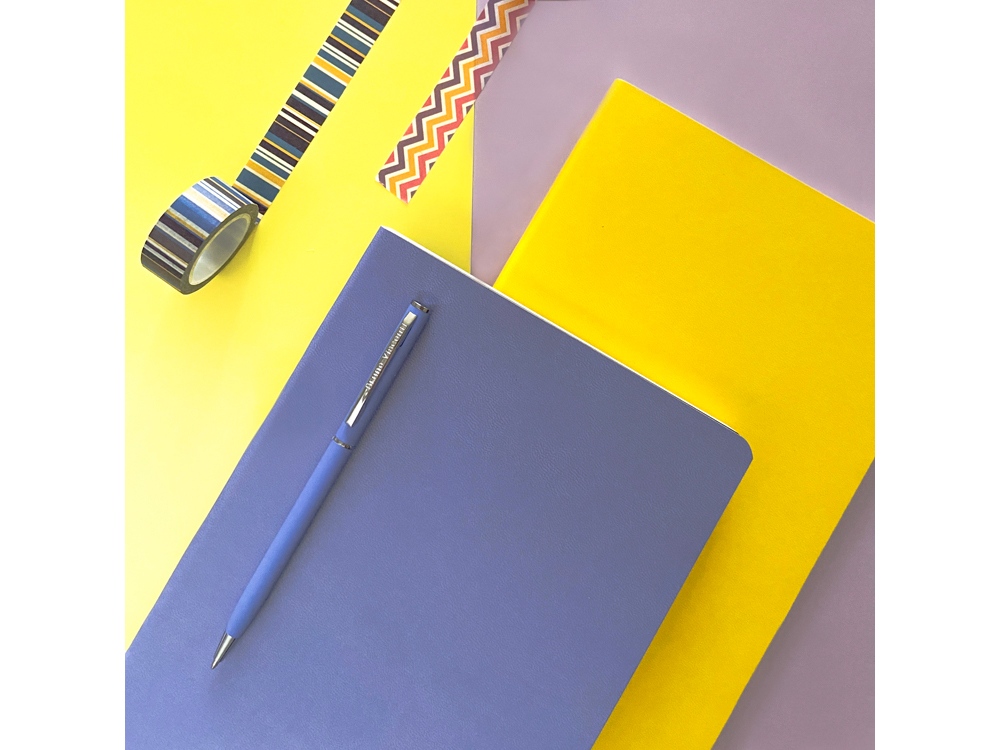 Ежедневник А5 недатированный Megapolis Velvet Flex, желтый-10