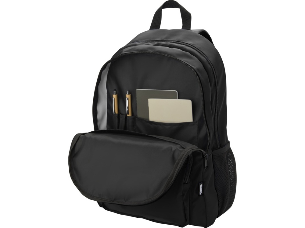 Рюкзак для ноутбука Trend Plus 15GRS из переработанного материала объемом 20 литров, сплошной черный-5