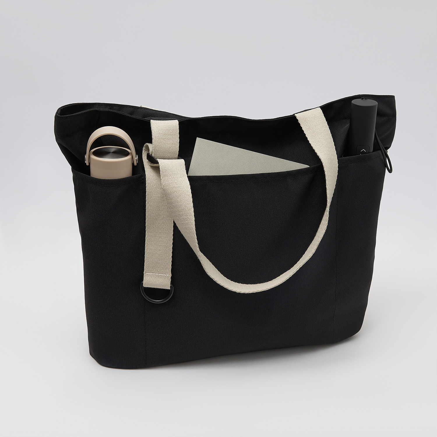 Сумка для покупок Сола (Sola), черная-4