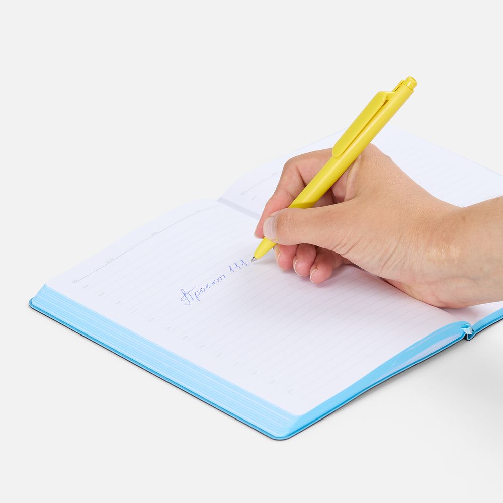 Ручка шариковая Prodir DS11 PMP, желтая-2