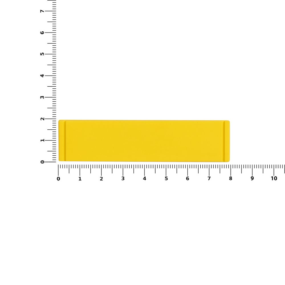 Лейбл из ПВХ Dzeta, S, желтый-1