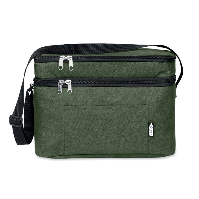 RPET cooler bag, тёмно-зелёный-3