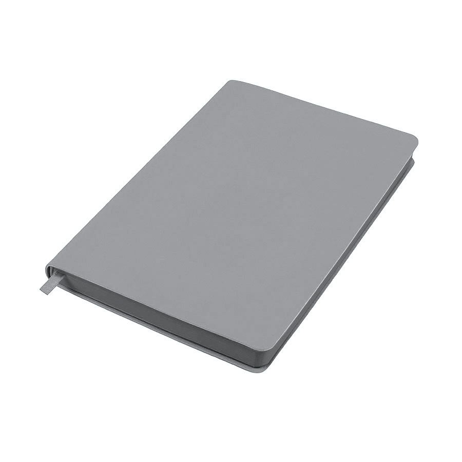 Ежедневник недатированный Pulpy, А5,  светло-серый, кремовый блок в линейку, светло-серый срез, светло-серый-4