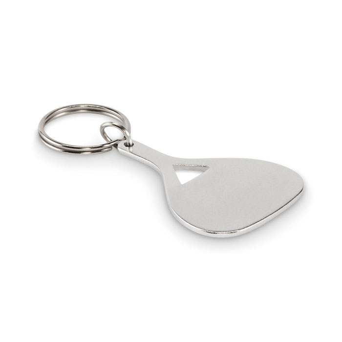 Брелок для ключей, тускло-серебряный-0
