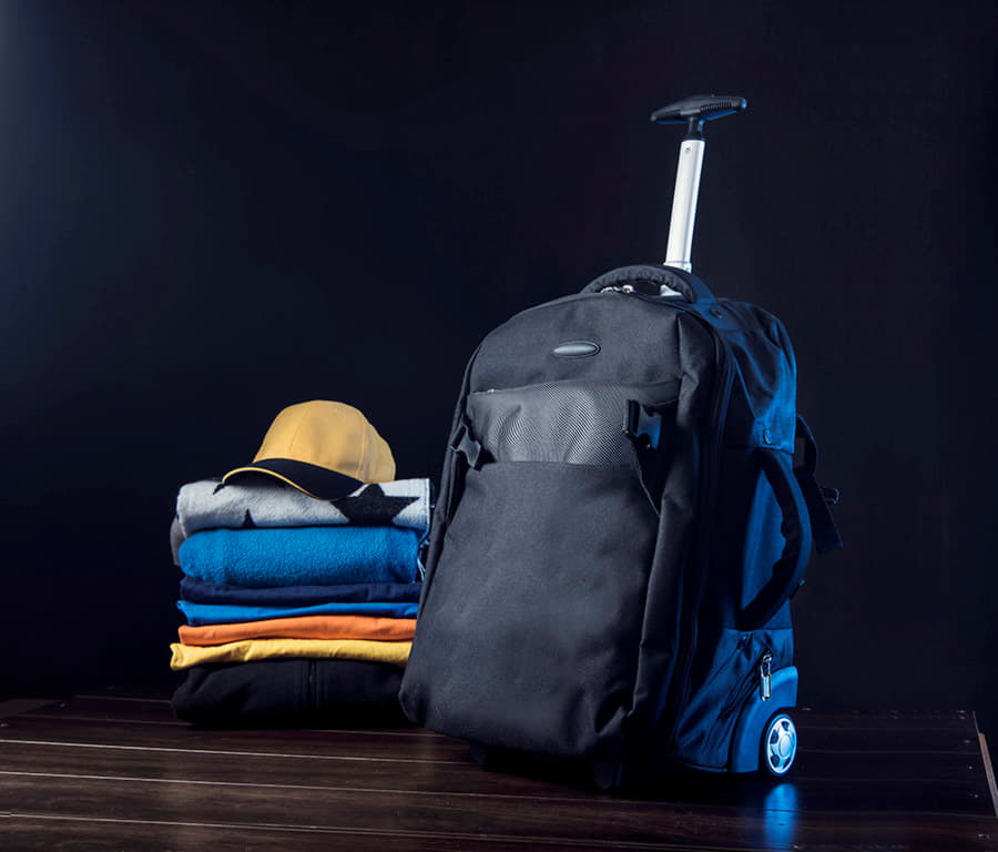 Рюкзак на колесах  KUMAN, черный-2