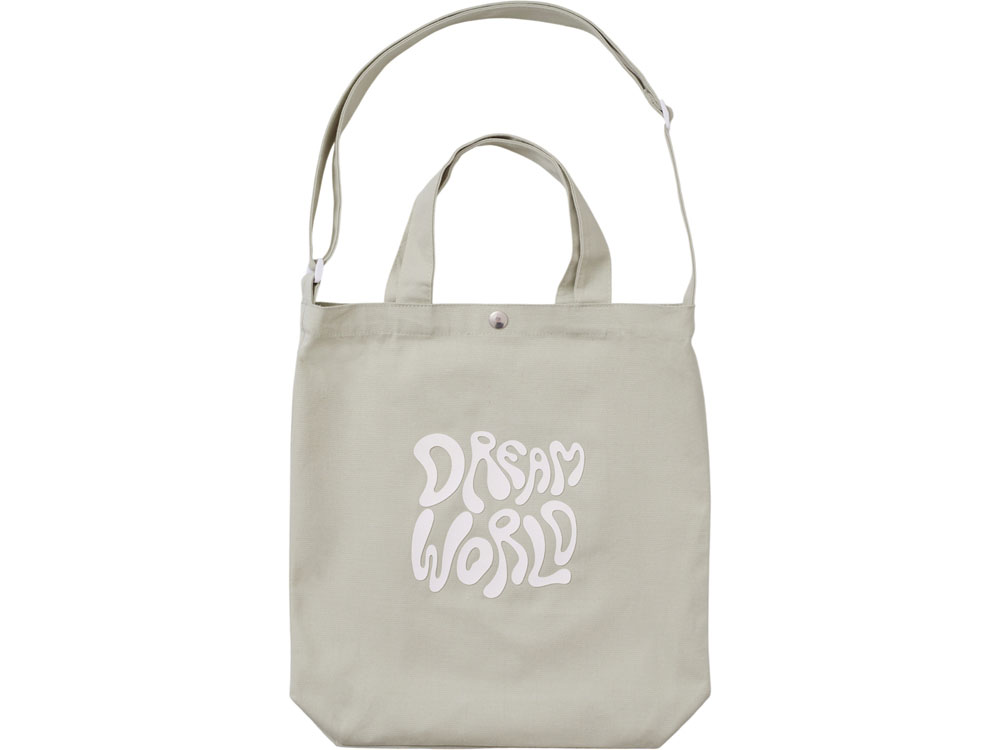 Сумка Helfer из хлопка на кнопке с регулирующейся лямкой, оливковый (3D термотрансфер)-0