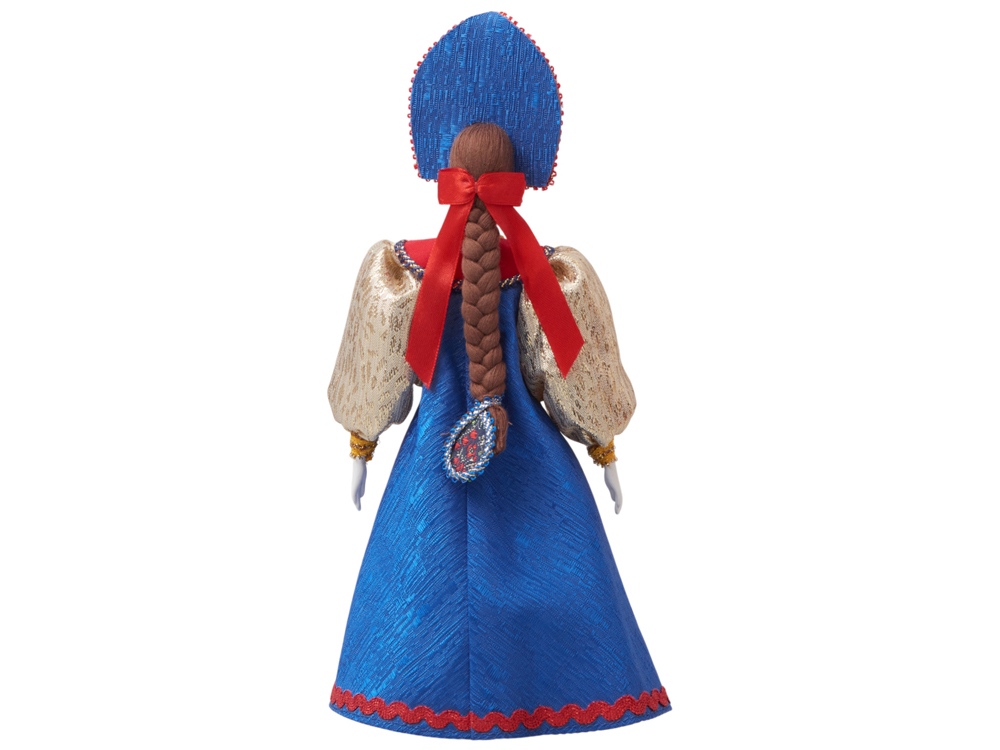 Подарочный набор: кукла фарфоровая, крем-мед, красный-16