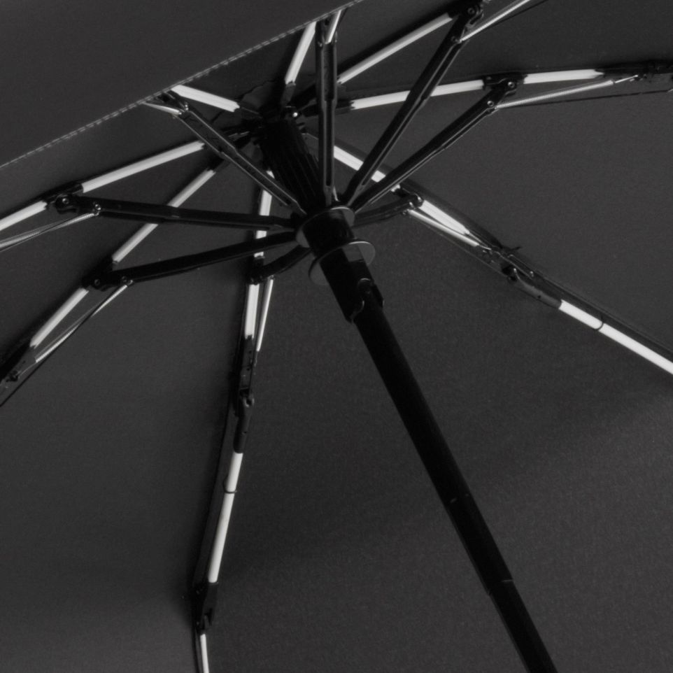 Зонт складной AOC Mini с цветными спицами, белый-1