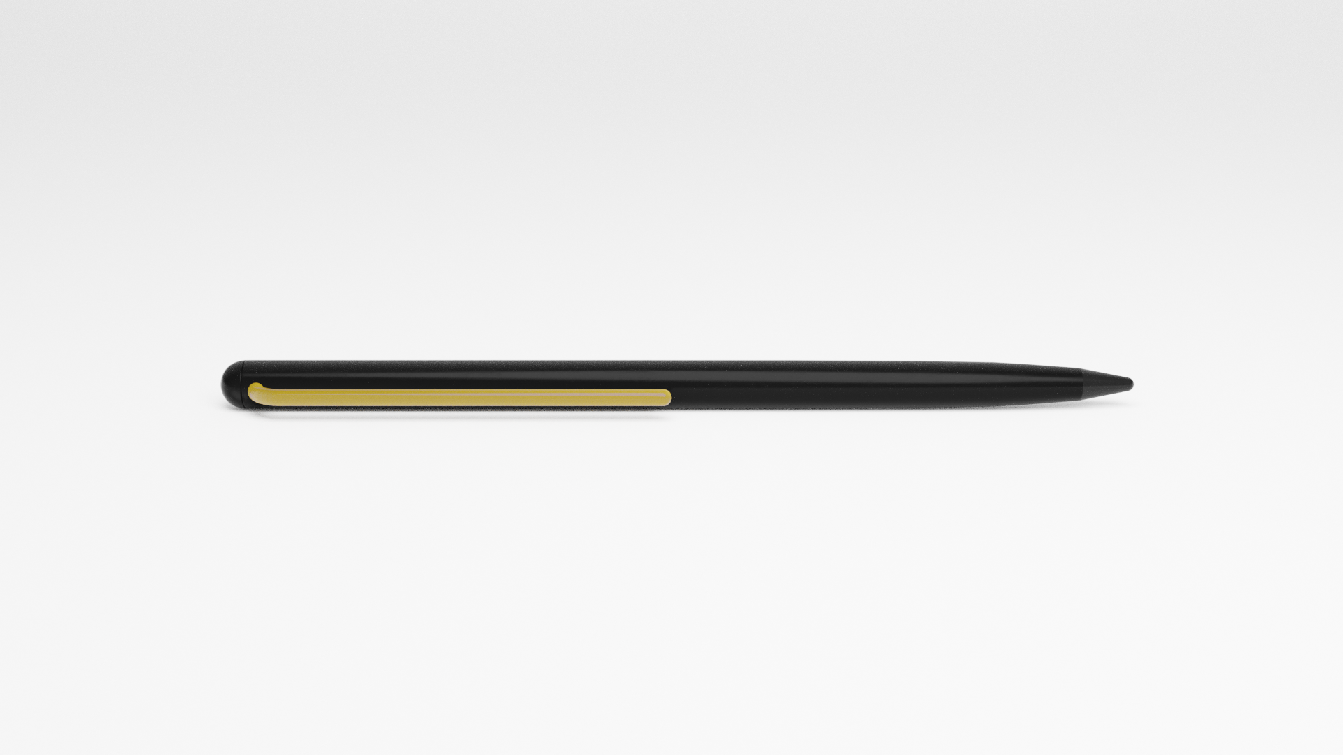 Карандаш Pininfarina GrafeeX с желтым клипом в чехле из переработанной кожи-1