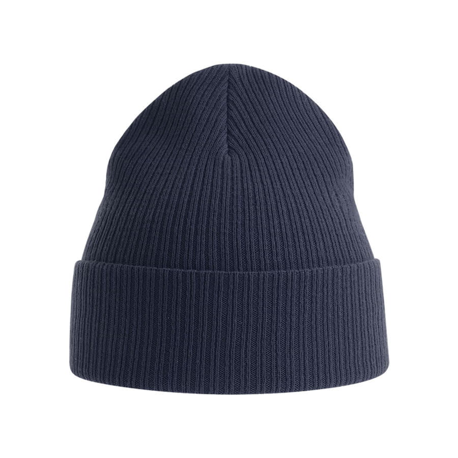 Шапка с отворотом NELSON из органического хлопка, темно-синий-2