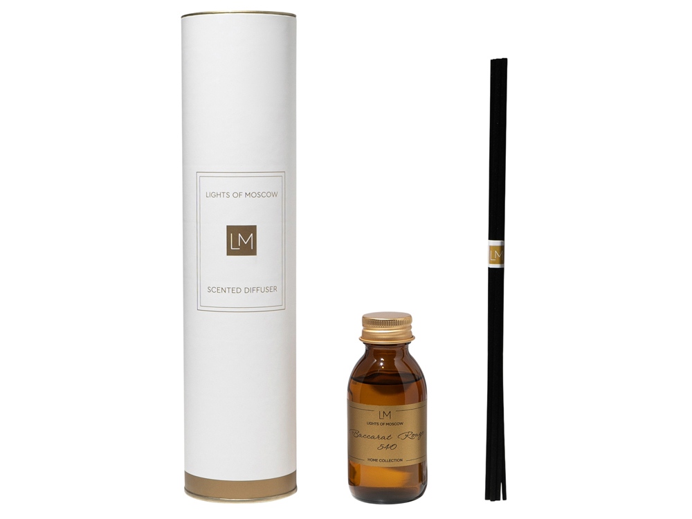 Ароматический диффузор с палочками, Баккарат: жасмин и миндаль, амбра, 100 мл-1