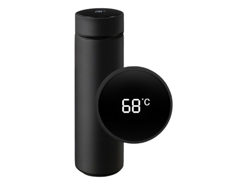 Термос с индикатором температуры LEMARK (Чёрный)-0