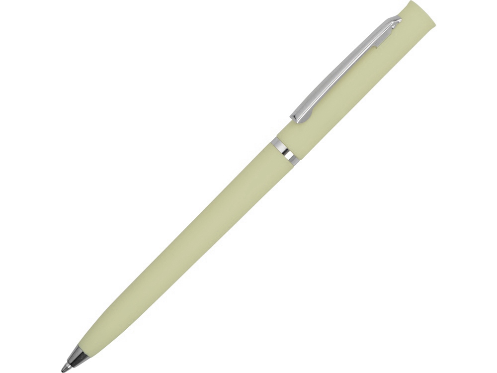 Ручка пластиковая шариковая Navi soft-touch, оливковый-0