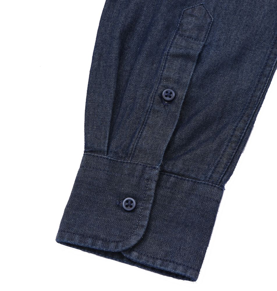 Рубашка мужская Barry Men, синяя (деним)-2