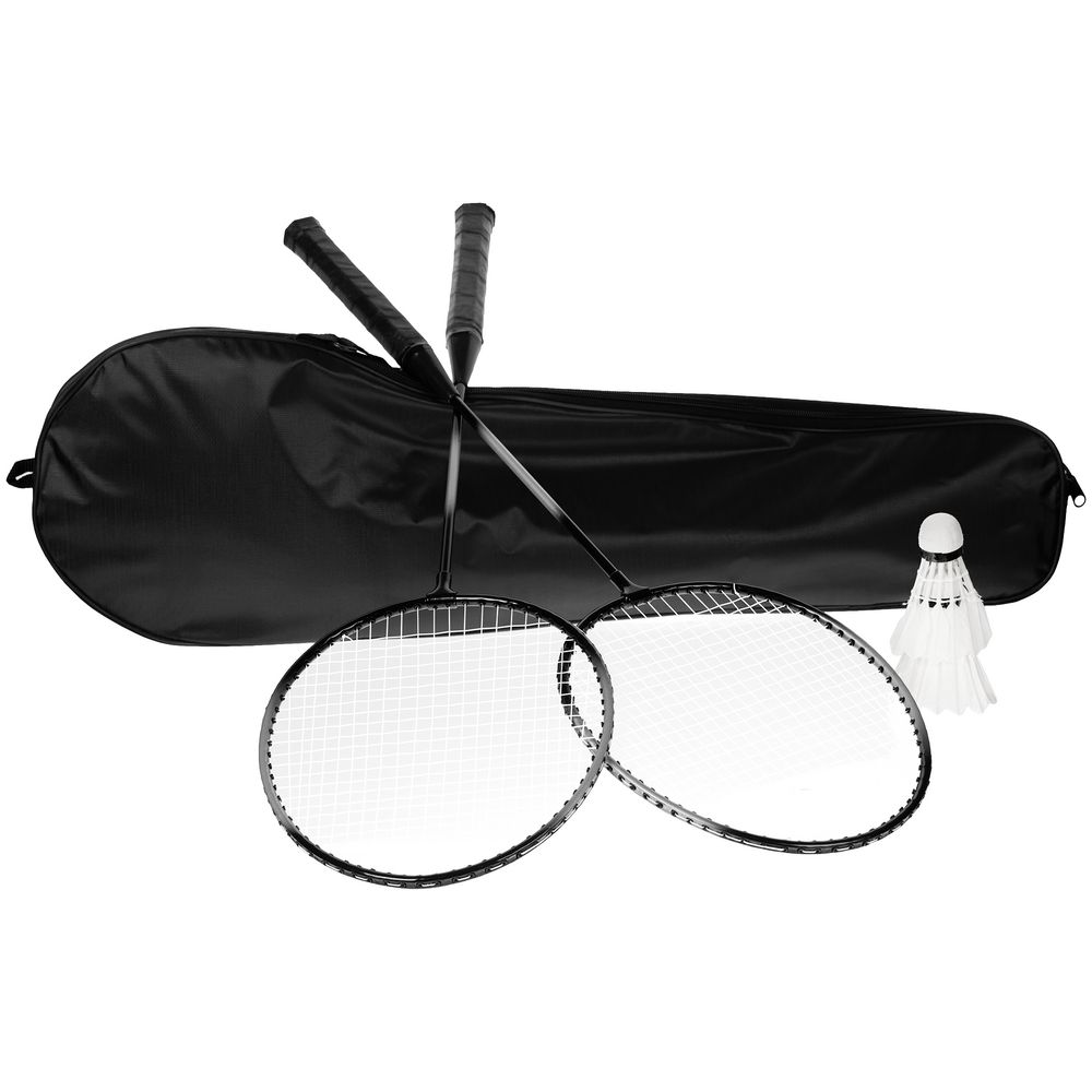 Набор для игры в бадминтон Gloucester, черно-серый-1