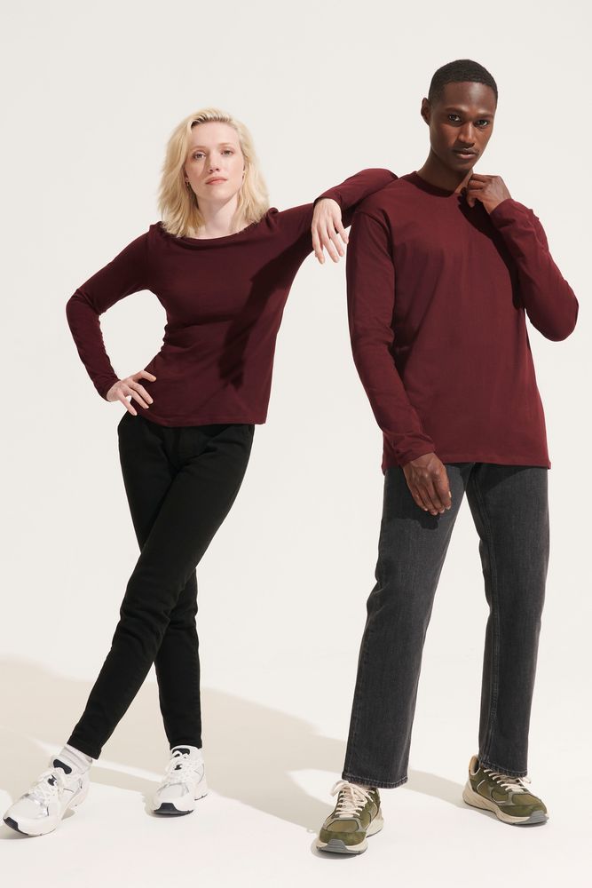 Футболка с длинным рукавом Monarch 150, серый меланж-2